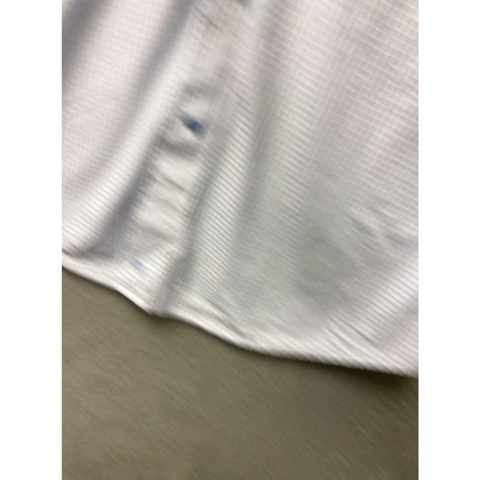 David Donahue David Donahue Dress Shirt Men 15.5 Slim 34/35 White Blue Check Long Sleeve Button Collared Shirt /0461 Size 42R - 6 Thumbnail