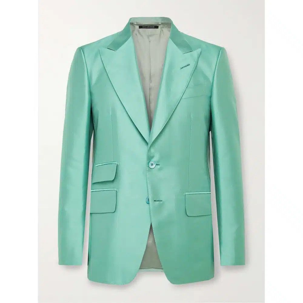 Tom Ford o1loc1c0325 JLSP01 Single Breasted Jacket in Green Size US XL / EU 56 / 4 - 1 Thumbnail