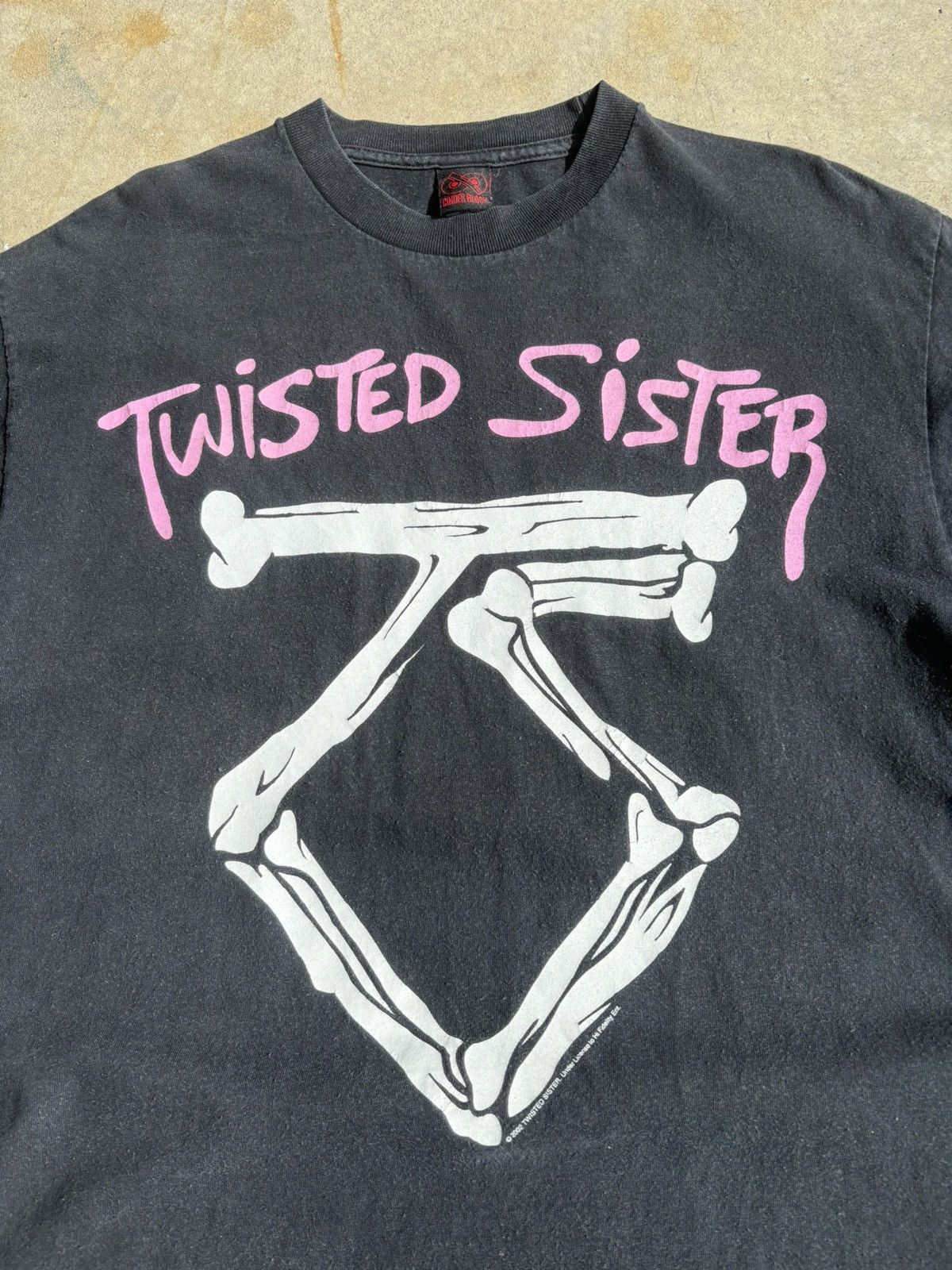 Band Tees × Vintage Crazy Twisted Sister 80s Grunge Rock Faded Two Side Tee Size US L / EU 52-54 / 3 - 5 Thumbnail