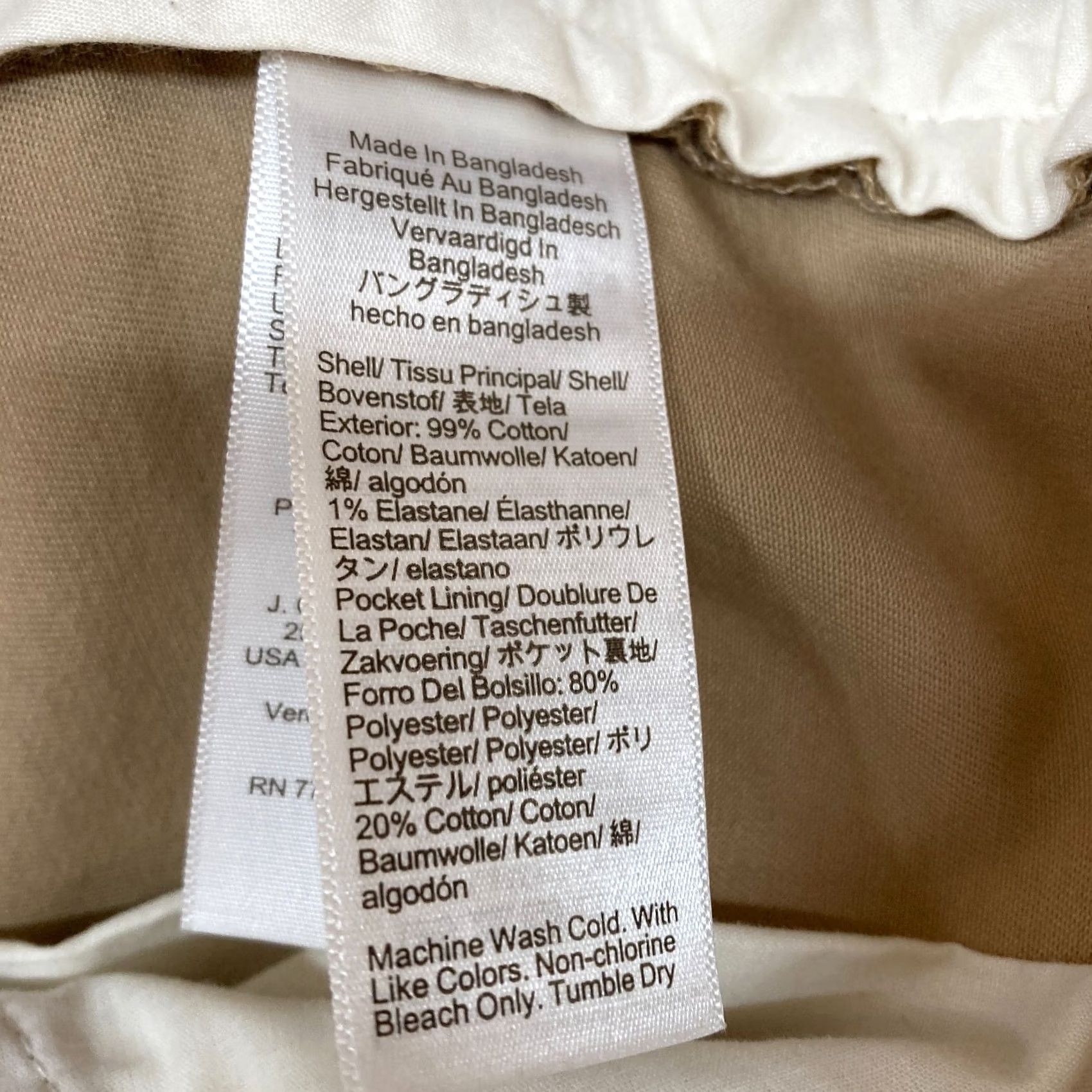 J.Crew J.CREW Flex Pants Mens 34x34 Straight Beige Chino Casual Stretch Preppy Regular Pocket Slim Front Size US 34 / EU 50 - 6 Thumbnail