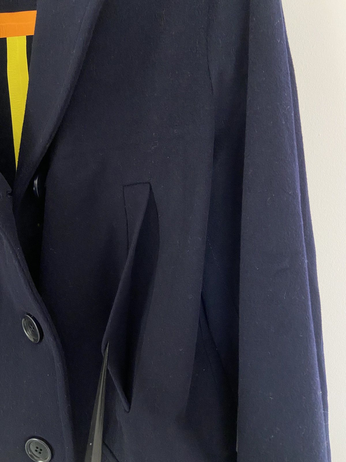 Loro Piana Loro Piana Double Breasted Felt Coat Dark Blue Size M / US 6-8 / IT 42-44 - 9 Thumbnail