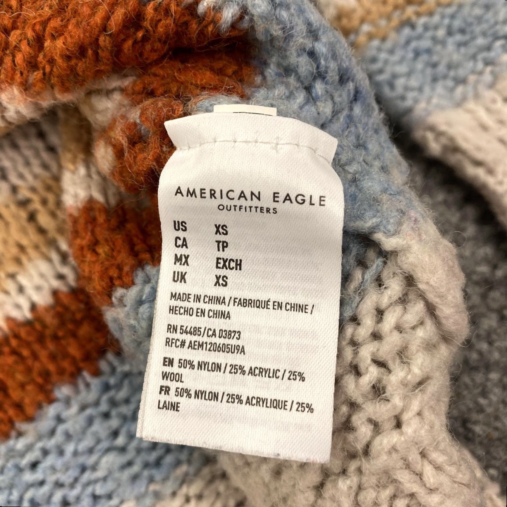 American Eagle Outfitters AMERICAN EAGLE OUTFITTERS Sweater Womens XS Striped Knit Multicolor Crewneck Casual Size XS / US 0-2 / IT 36-38 - 3 Thumbnail