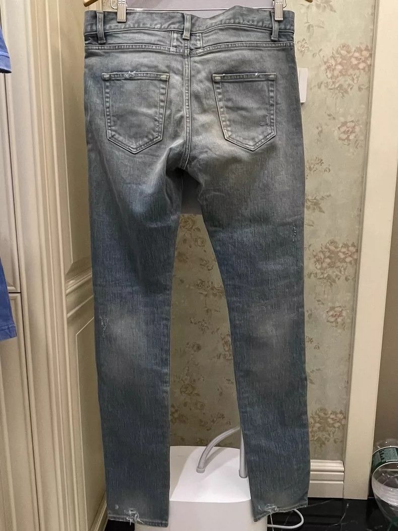 Saint Laurent Paris Saint Laurent Paris Saint Laurent Paris Distressed Denim P Size US 31 - 6 Thumbnail