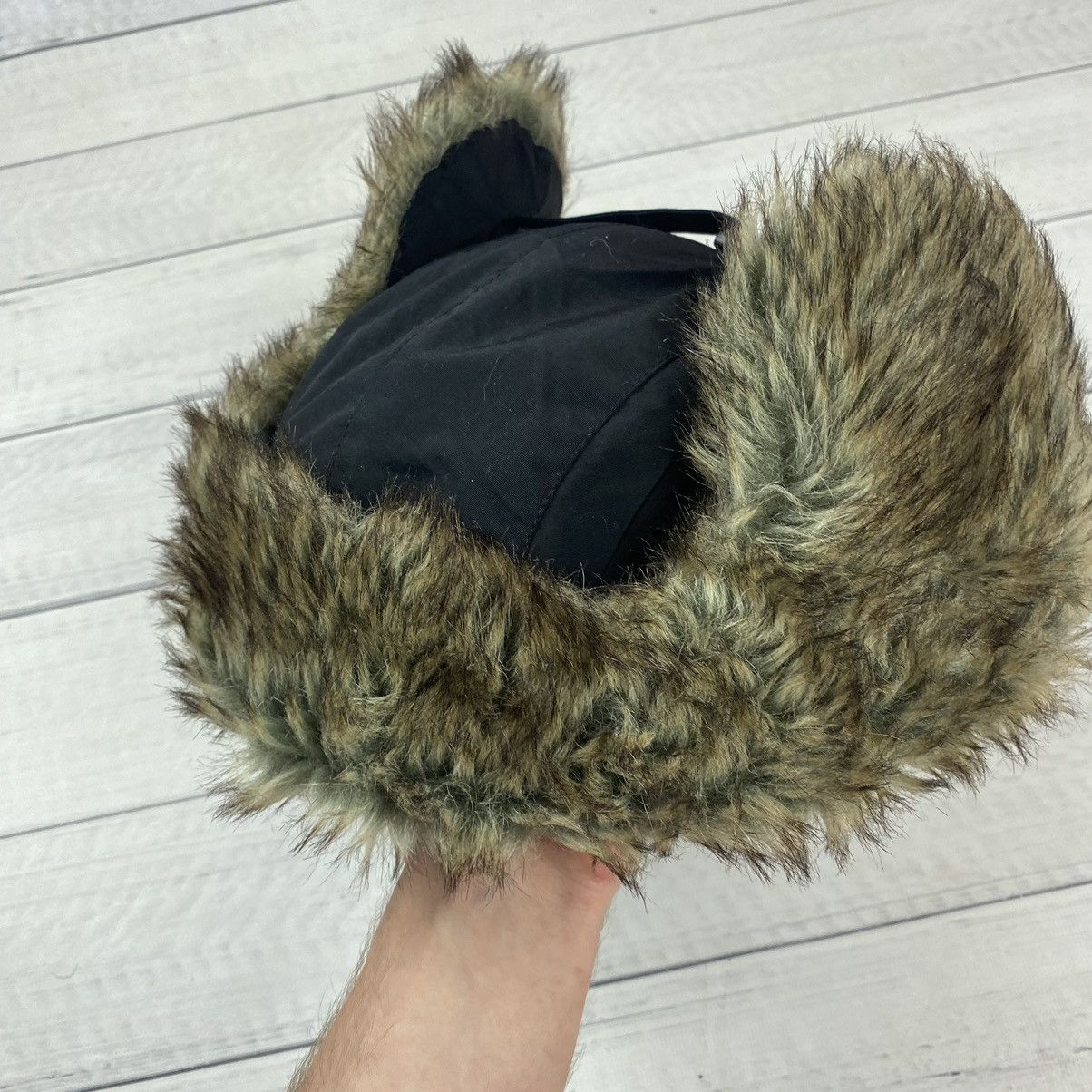 Other Y2K HYPE FUZZY MOHAIRE AVIATOR USSR USHANKA HAT Size ONE SIZE - 6 Thumbnail