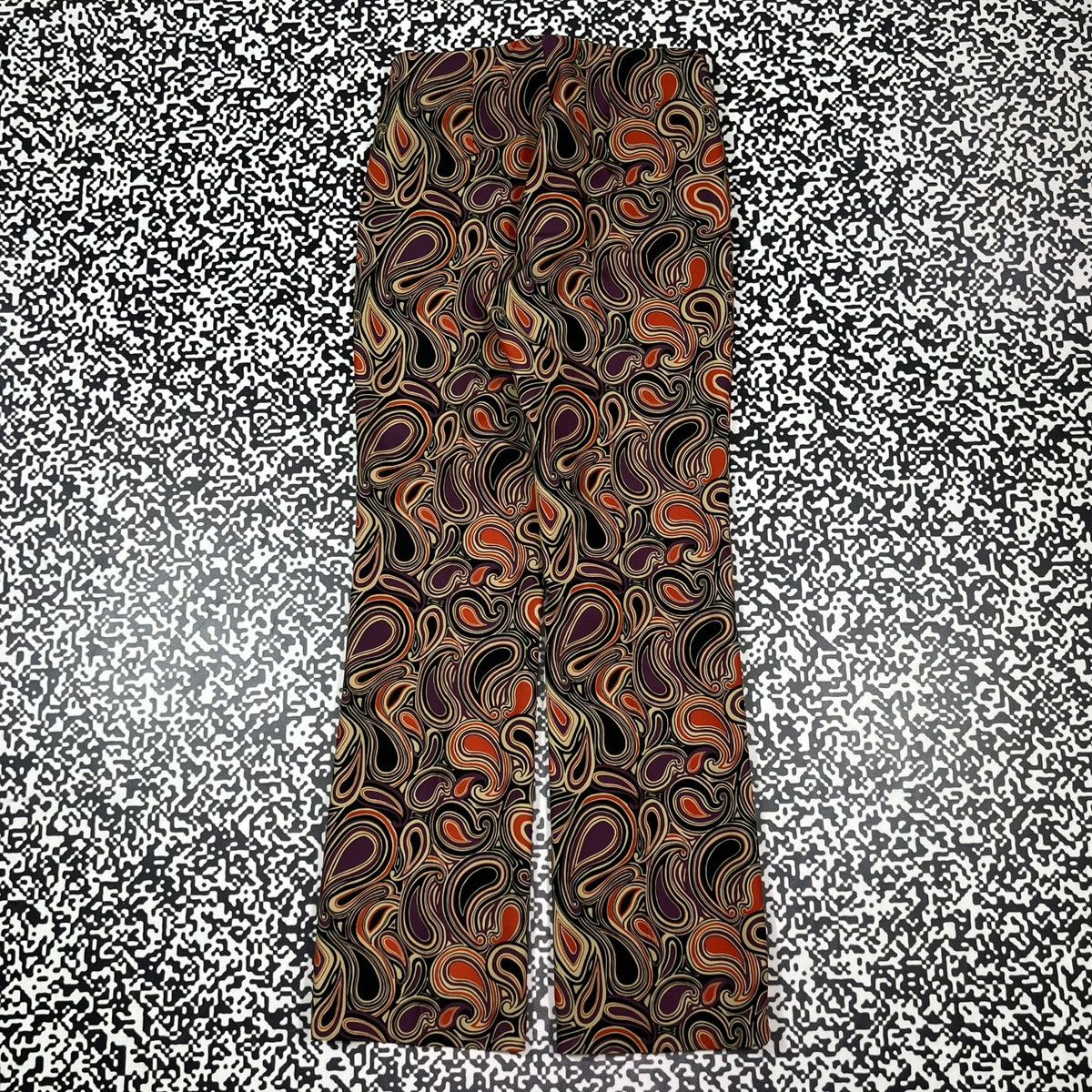 Vintage Raffaello Rossi Paisley Abstract Print Luxury Style Pants Size 27" / US 4 / IT 40 - 9 Thumbnail