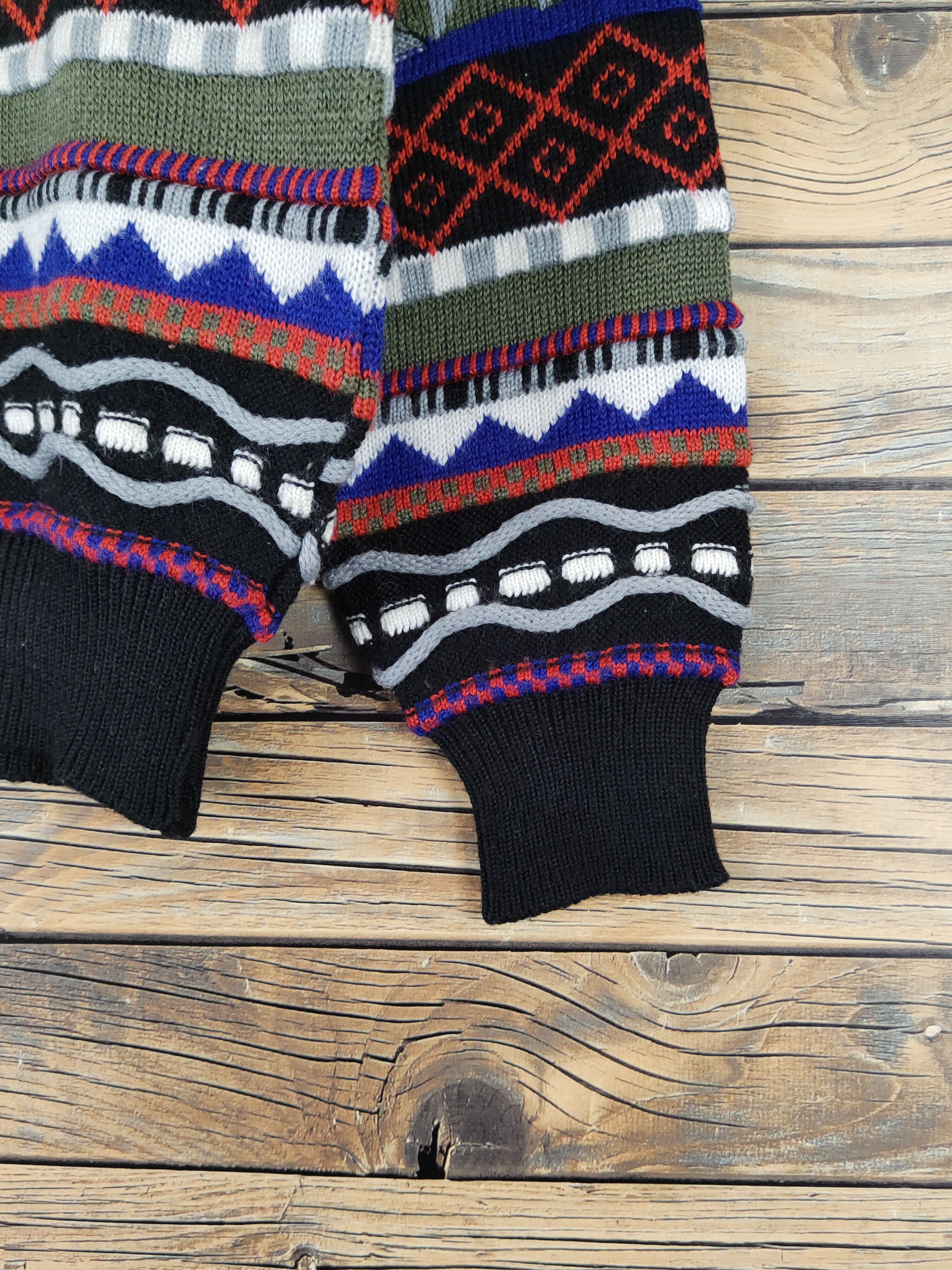 Homespun Knitwear Marron Field Black Red Knitwear Sweatshirts#W1541 Size US S / EU 44-46 / 1 - 6 Thumbnail