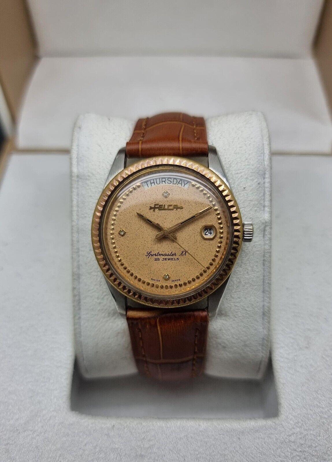 Felca - Vintage Felca Sportmaster Xx Automatic Vintage Watch in Gold, Men's (Size 38)
