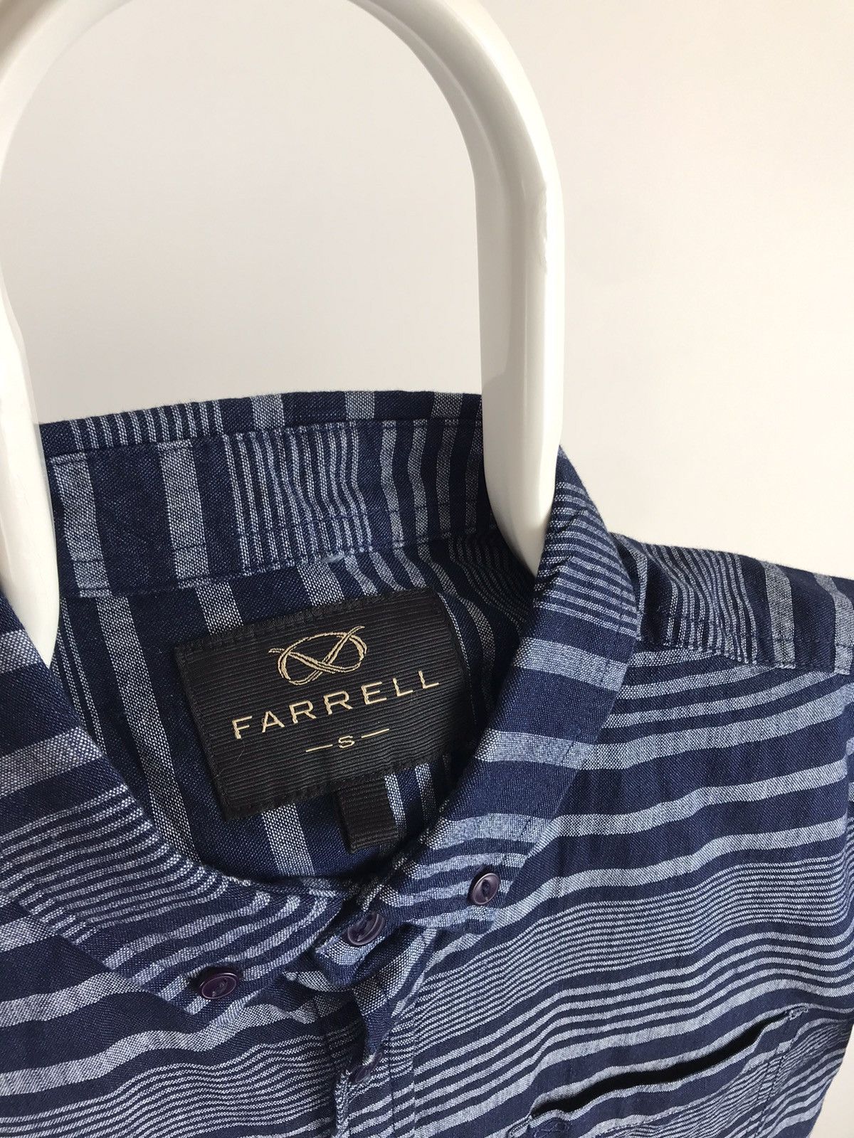 Other Farrell Short Sleeve Shirt Indigo Blue Size US S / EU 44-46 / 1 - 3 Thumbnail