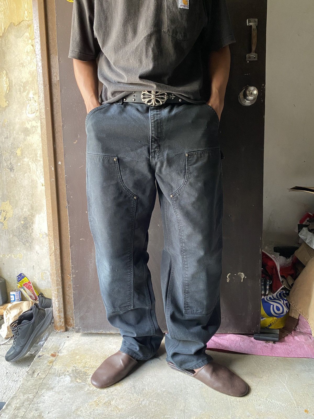 Carhartt SOLD OUT CarharttCarpenterDouble knee Pants B136 BLK 36 x 32 Size US 36 / EU 52 - 1 Thumbnail