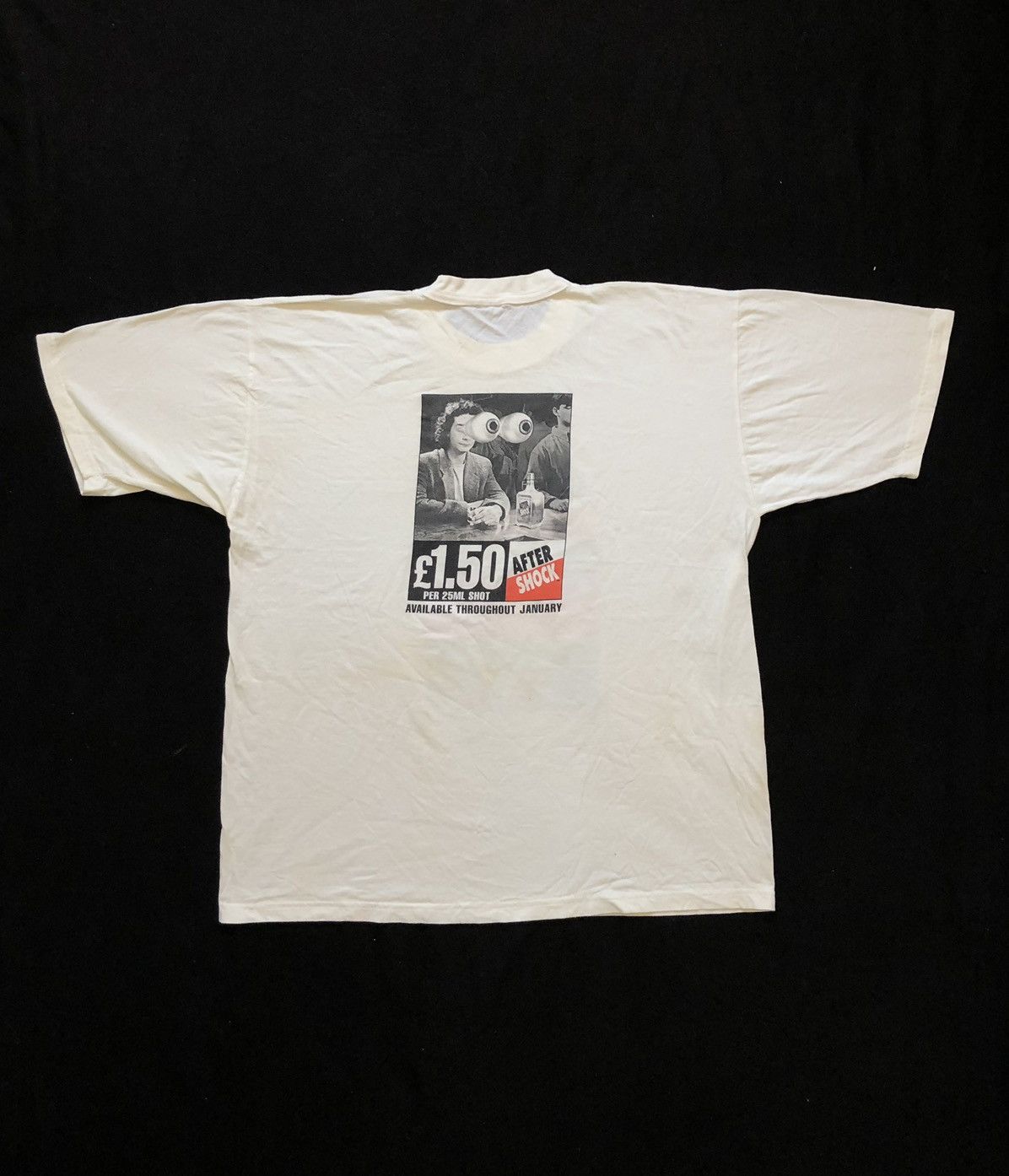 Band Tees × Vintage Tshirt After Shock Jumpin January Vintage 90’s White Size US XL / EU 56 / 4 - 2 Thumbnail