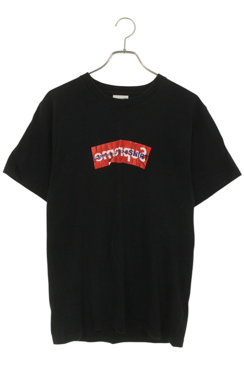 Supreme Supreme Cross Box Logo Tee Black M | Grailed