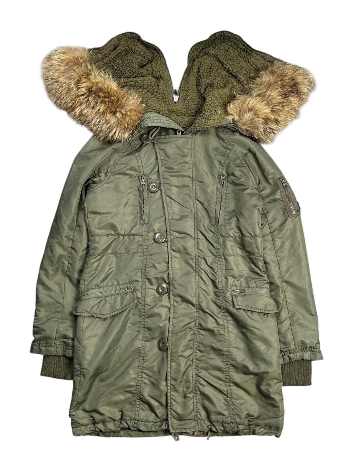 General Research 2000s GOA - Fur Hoodie N3B Fur Hoodie Extreme Jacket Size US M / EU 48-50 / 2 - 3 Thumbnail