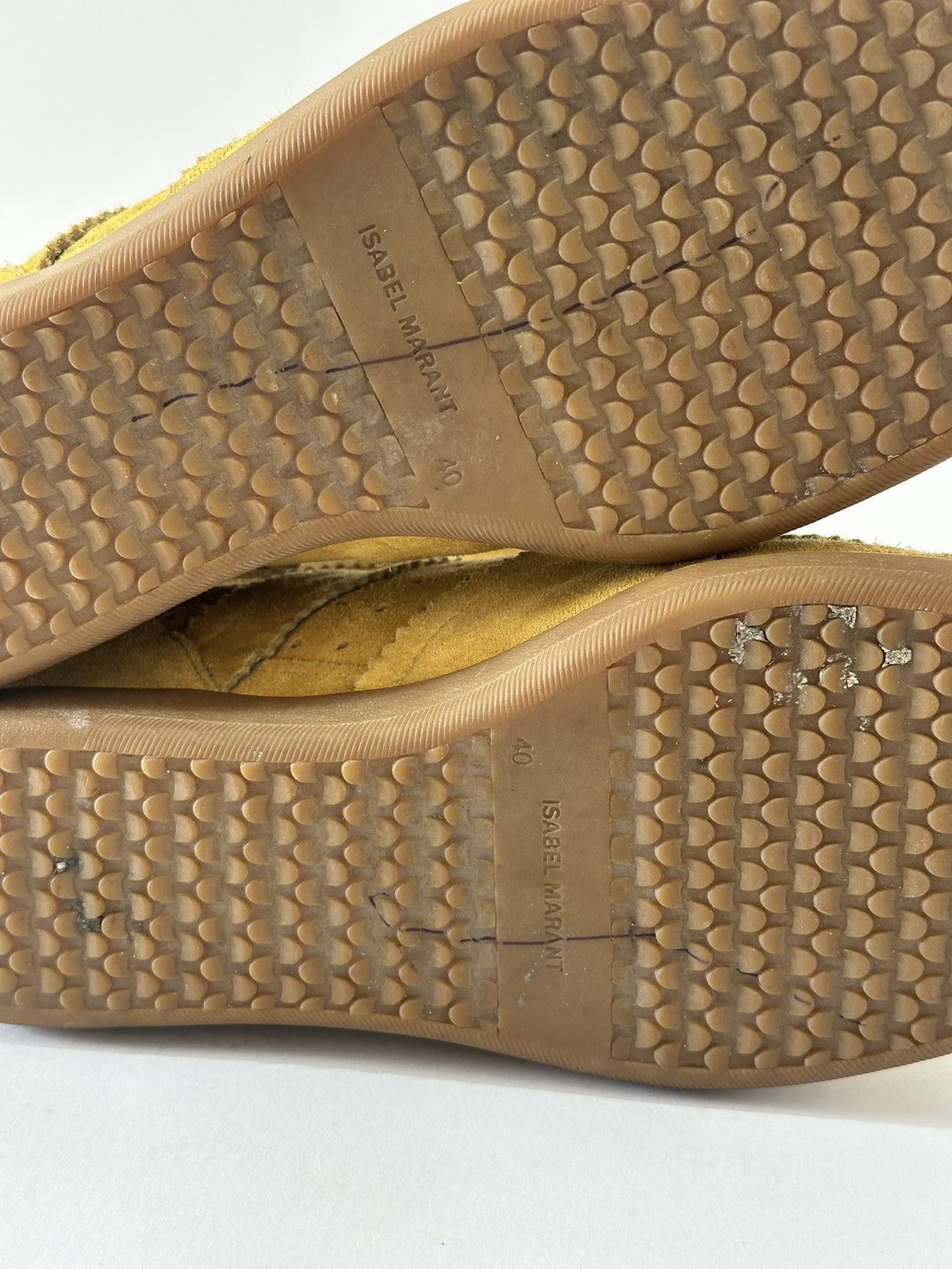 Isabel Marant Etoile Isabel Marant Mustard Yellow Suede Etoile Wedge40 Size US 10 / IT 40 - 7 Thumbnail