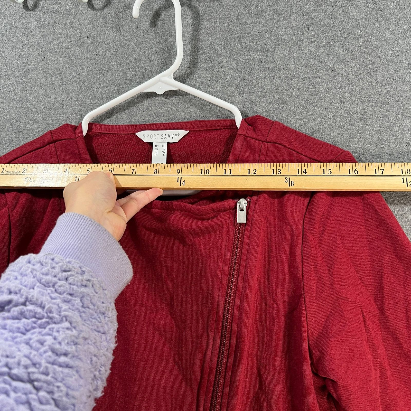 Other Sport Savvy French Terry Long Sleeve Side Zip Size XS / US 0-2 / IT 36-38 - 7 Thumbnail