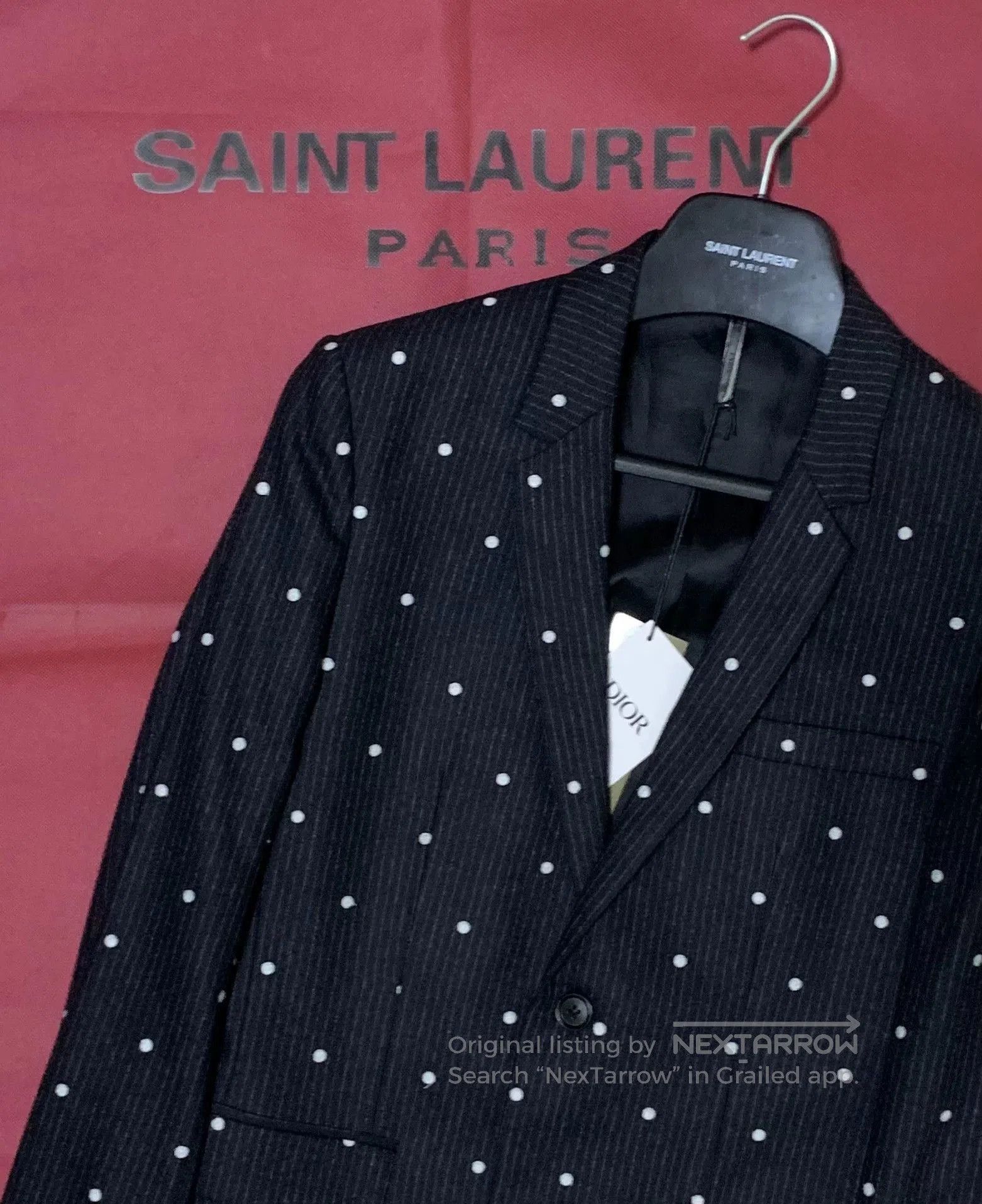 Dior Black Polka Dot Striped Blazer Size S. Size US S / EU 44-46 / 1 - 8 Thumbnail