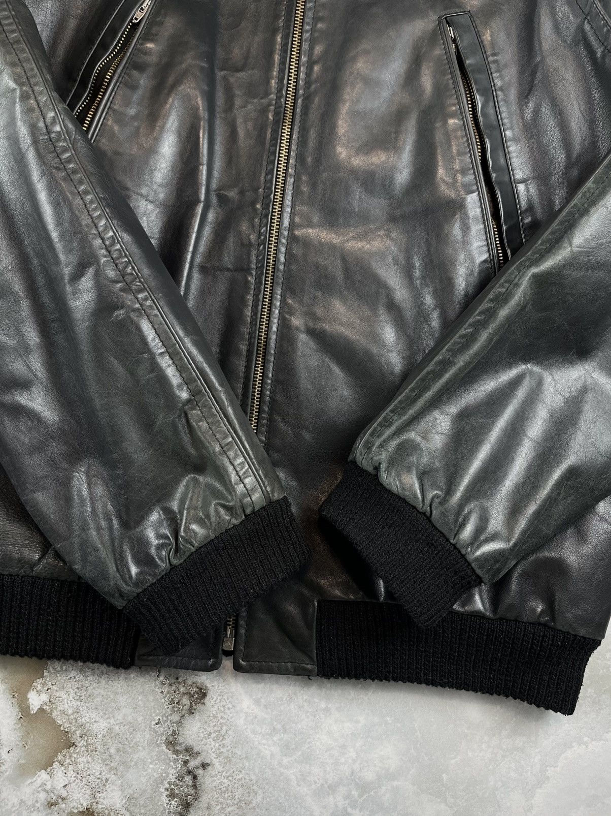 Maison Margiela SS04 Maison Margiela 5 Zip Calf Leather Bomber Jacket Size US M / EU 48-50 / 2 - 16 Thumbnail