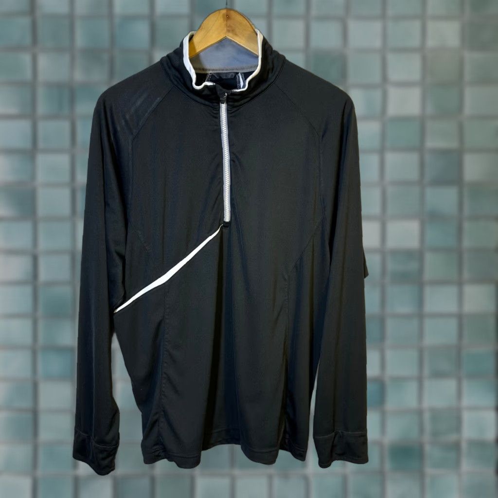 Vintage Zero Restriction Mens Tour Series Quarter Zip Pullover Black White Size M Size US M / EU 48-50 / 2 - 1 Thumbnail