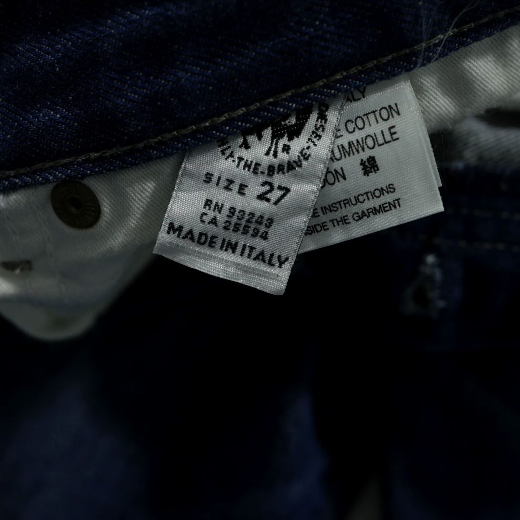 Diesel Diesel Jeans Mens 27x29 Light Wash Blue Denim Button Fly Logo 5-Pocket Regular Jeans Size US 27 - 6 Thumbnail