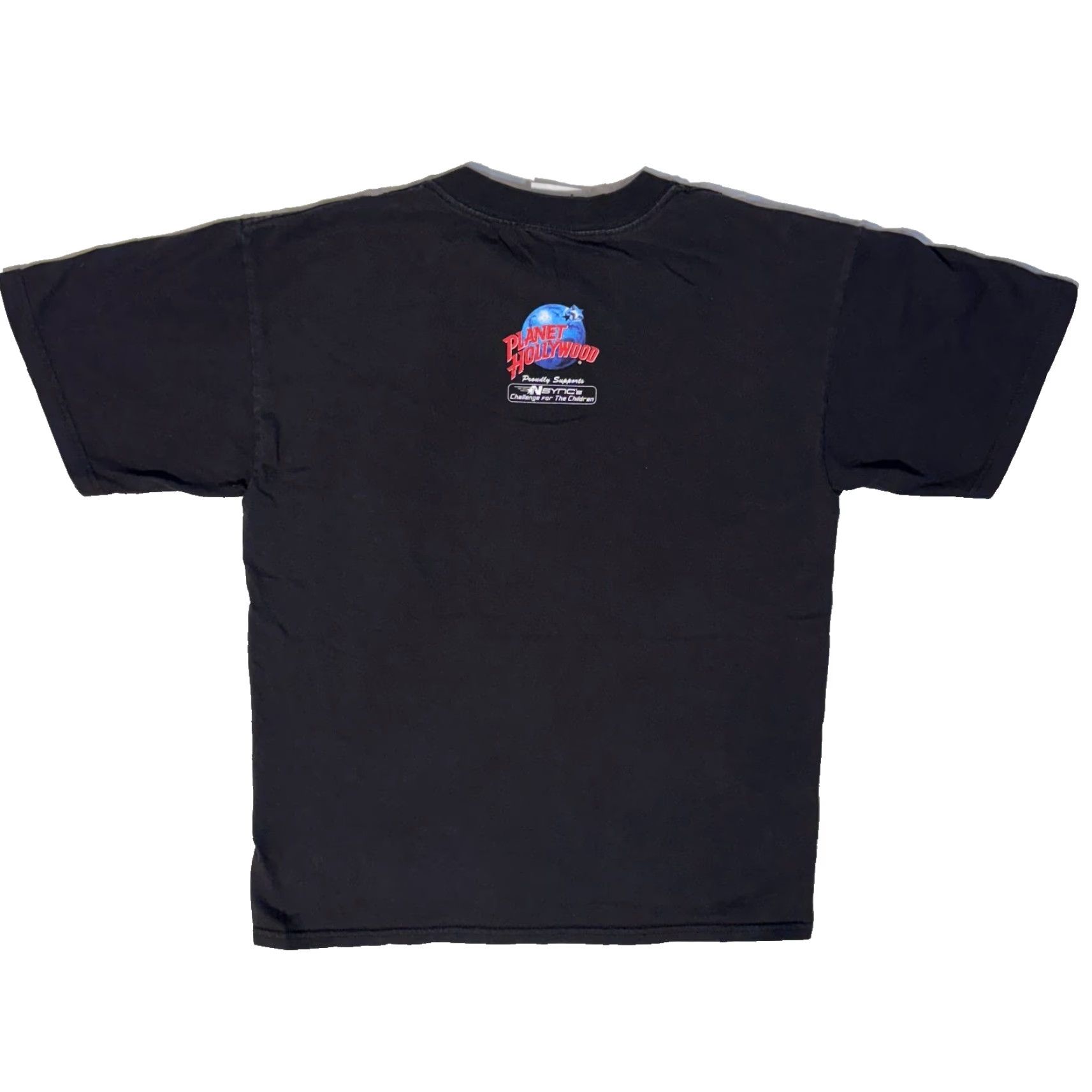 Planet Hollywood VINTAGE NSYNC Planet Hollywood Logo T-Shirt Medium Men Black Short Sleeve Crew Neck 90s Concert Graphic Print Size US M / EU 48-50 / 2 - 5 Thumbnail