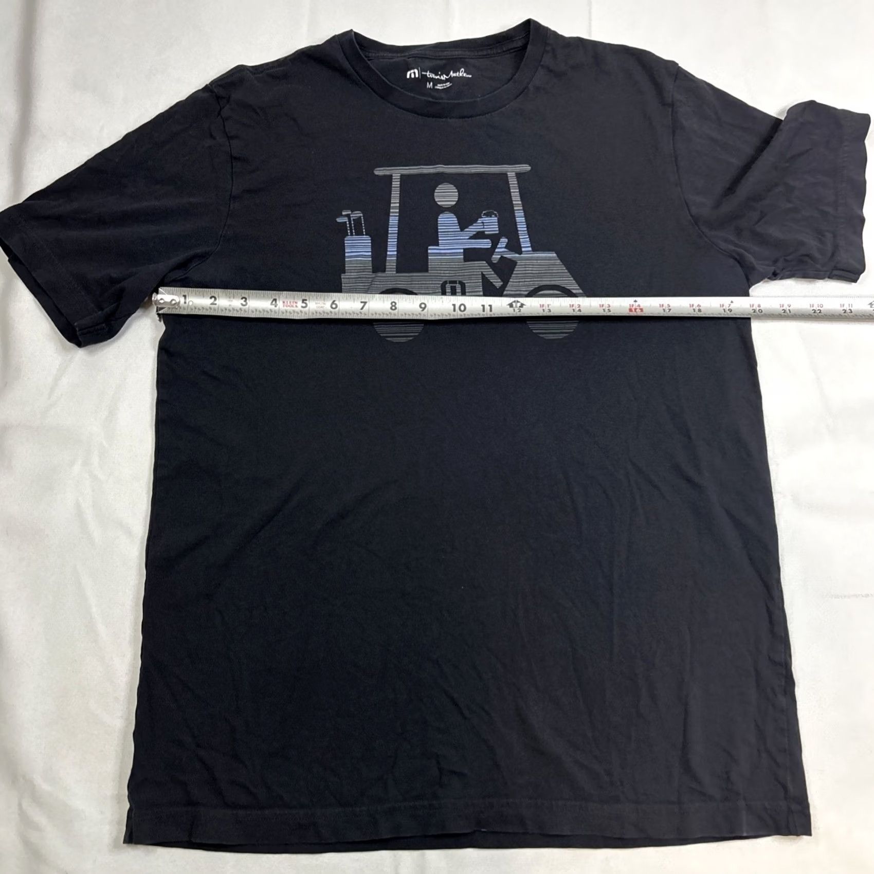 TravisMathew Travis Mathew Shirt Men Medium Black Short Sleeve Golf Cart Beer Mug Pima Cotton Shirt (T-Shirt) Size US M / EU 48-50 / 2 - 4 Thumbnail