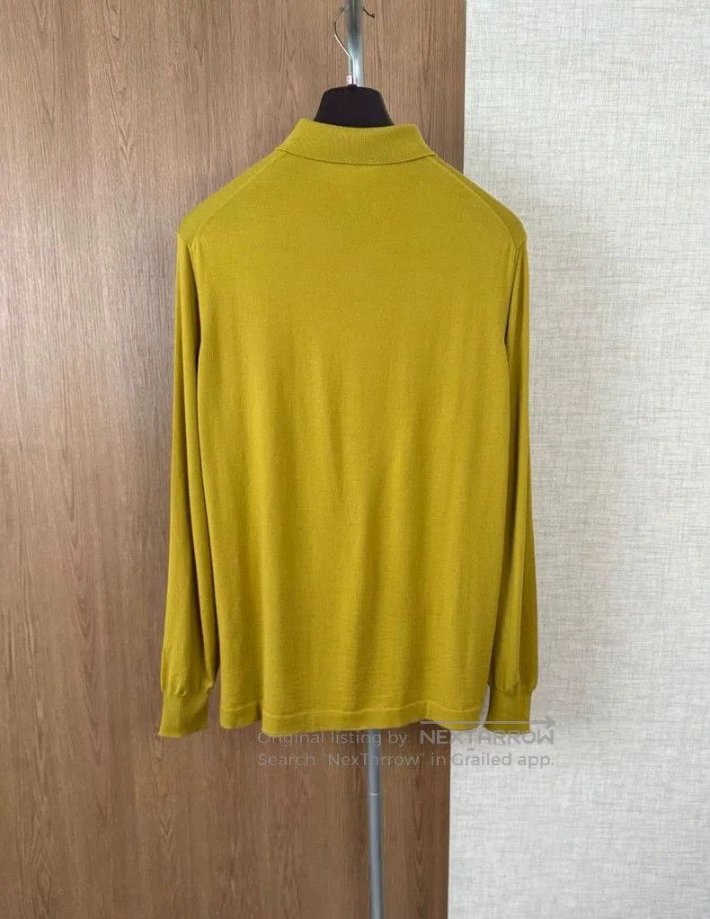 Loro Piana Long Sleeve Knit Polo.