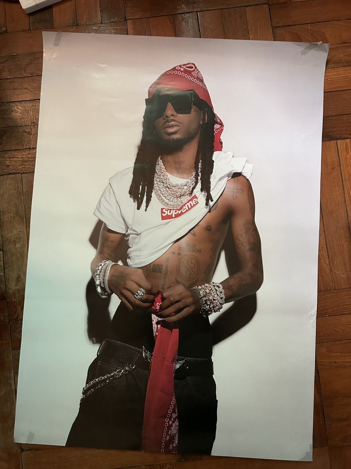 Supreme Playboi carti X supreme poster (Excellent) Size ONE SIZE - 2 Thumbnail
