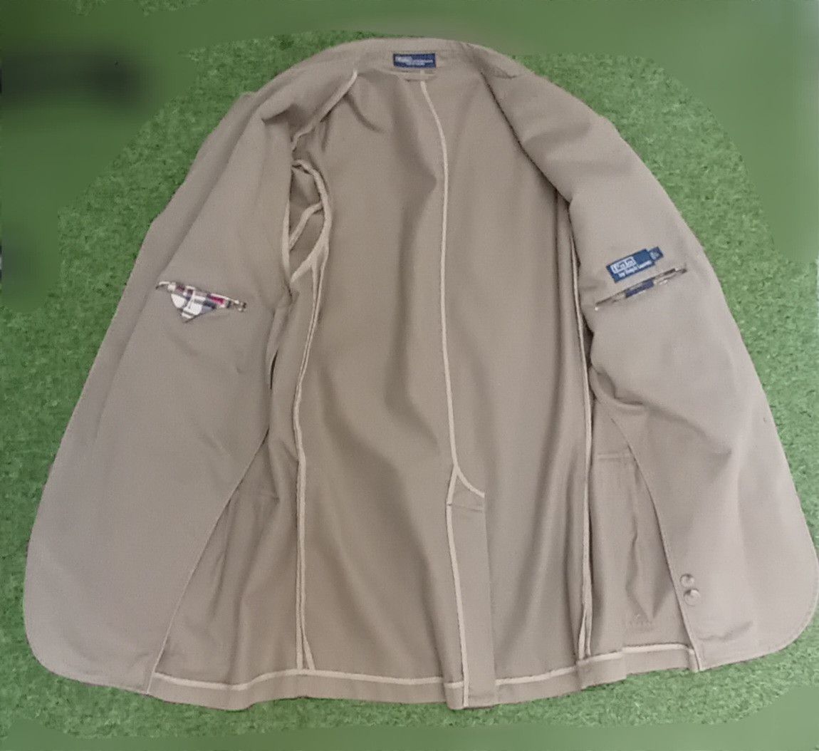 Vintage Polo Ralph Lauren Beige Cotton Blazer (L)