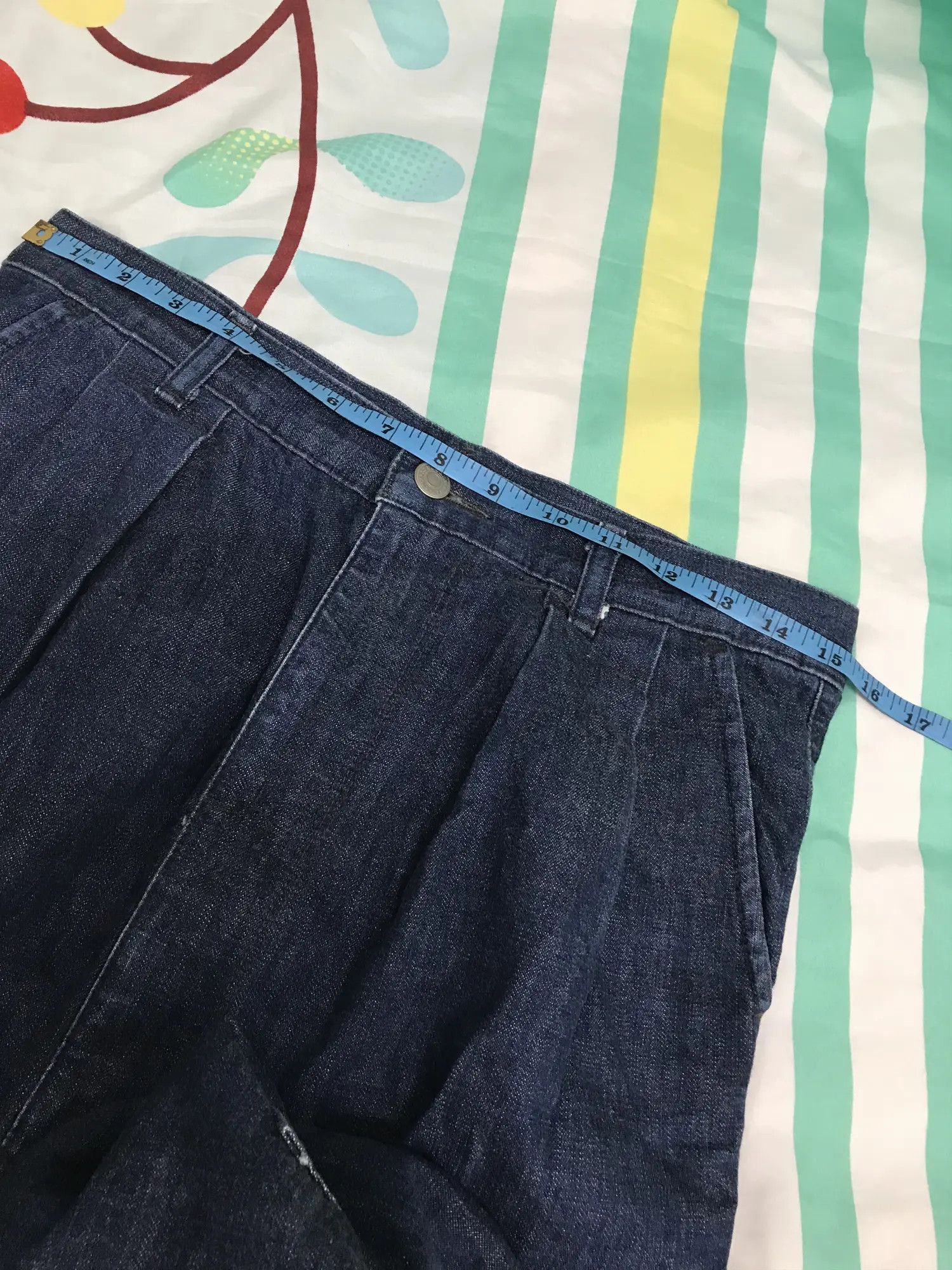 Issey Miyake Issey Miyake Double Pleated Denim Size US 31 - 6 Thumbnail