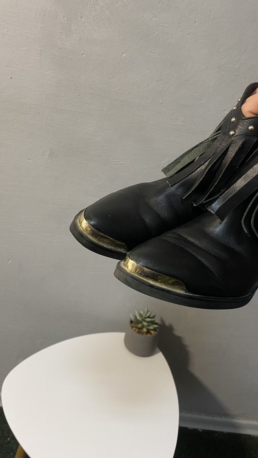 Love Moschino Love Moschino fringe western boot size : EUR 39 Size US 9 / IT 39 - 9 Thumbnail