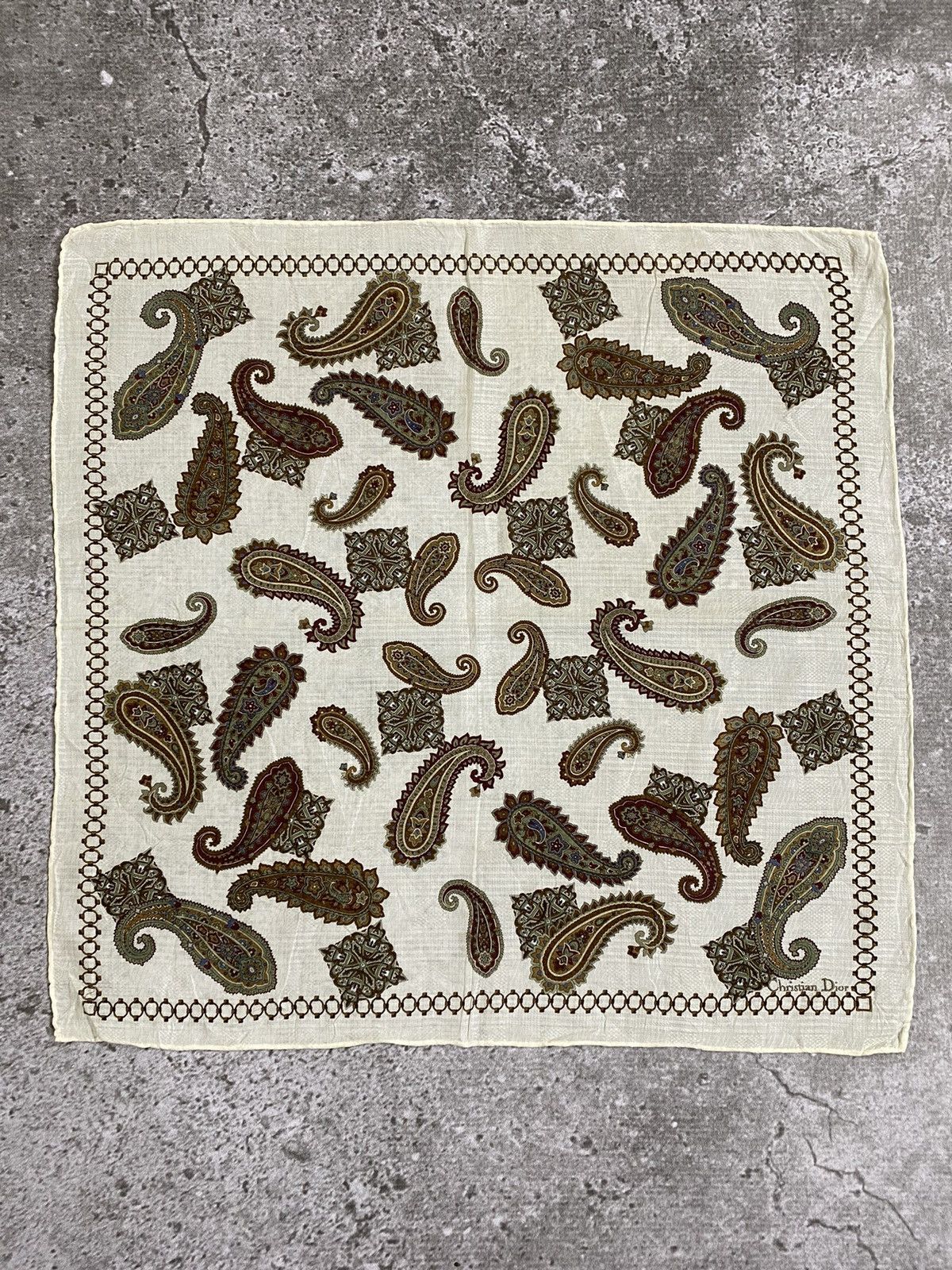 Christian Dior Monsieur Christian Dior Handkerchief / Bandana / Neckerchief Size ONE SIZE - 2 Thumbnail
