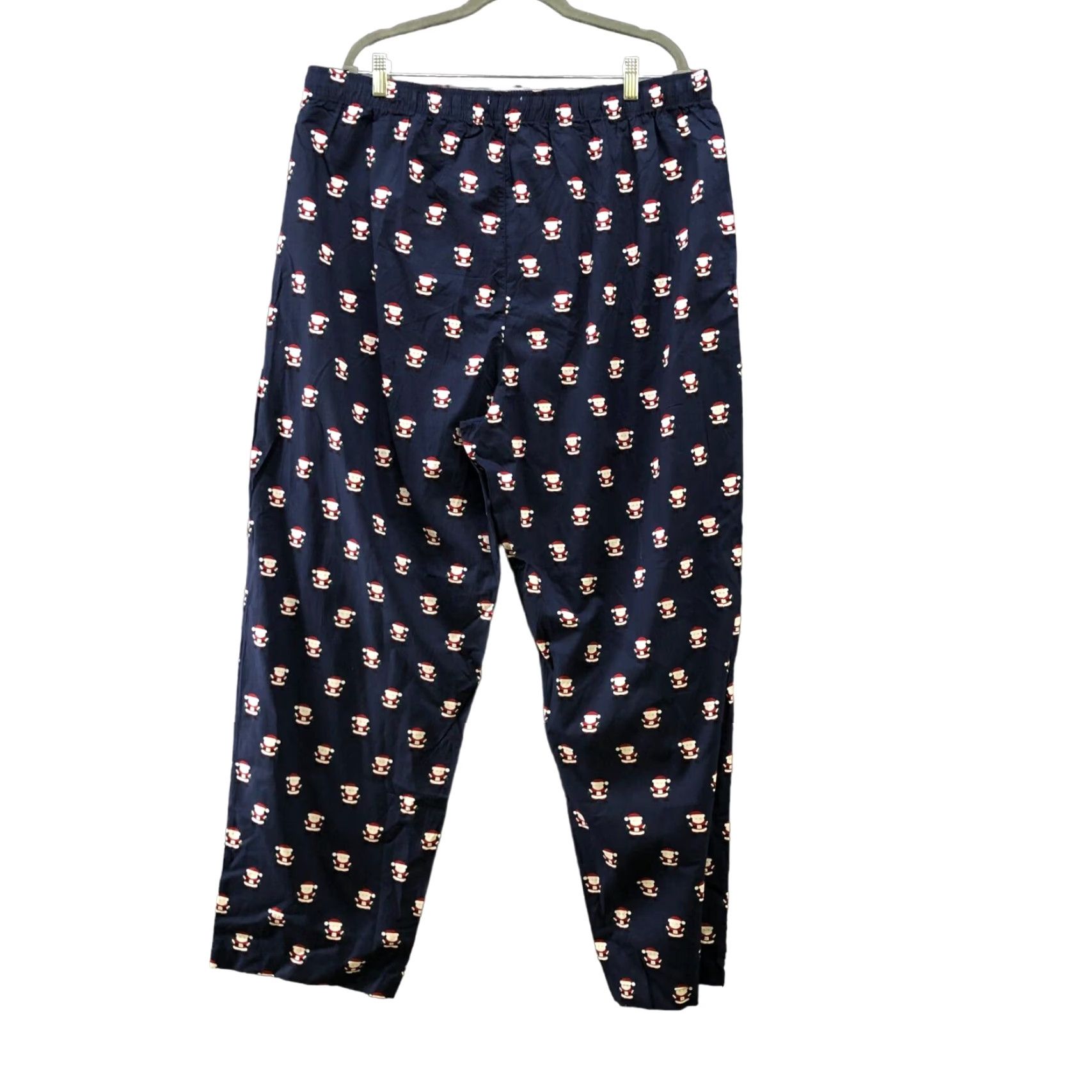 Club Room VINTAGE Club Room Men’s Christmas Pajama Pants XXL Navy Cotton Holiday Sleepwear Size US 39 - 2 Thumbnail