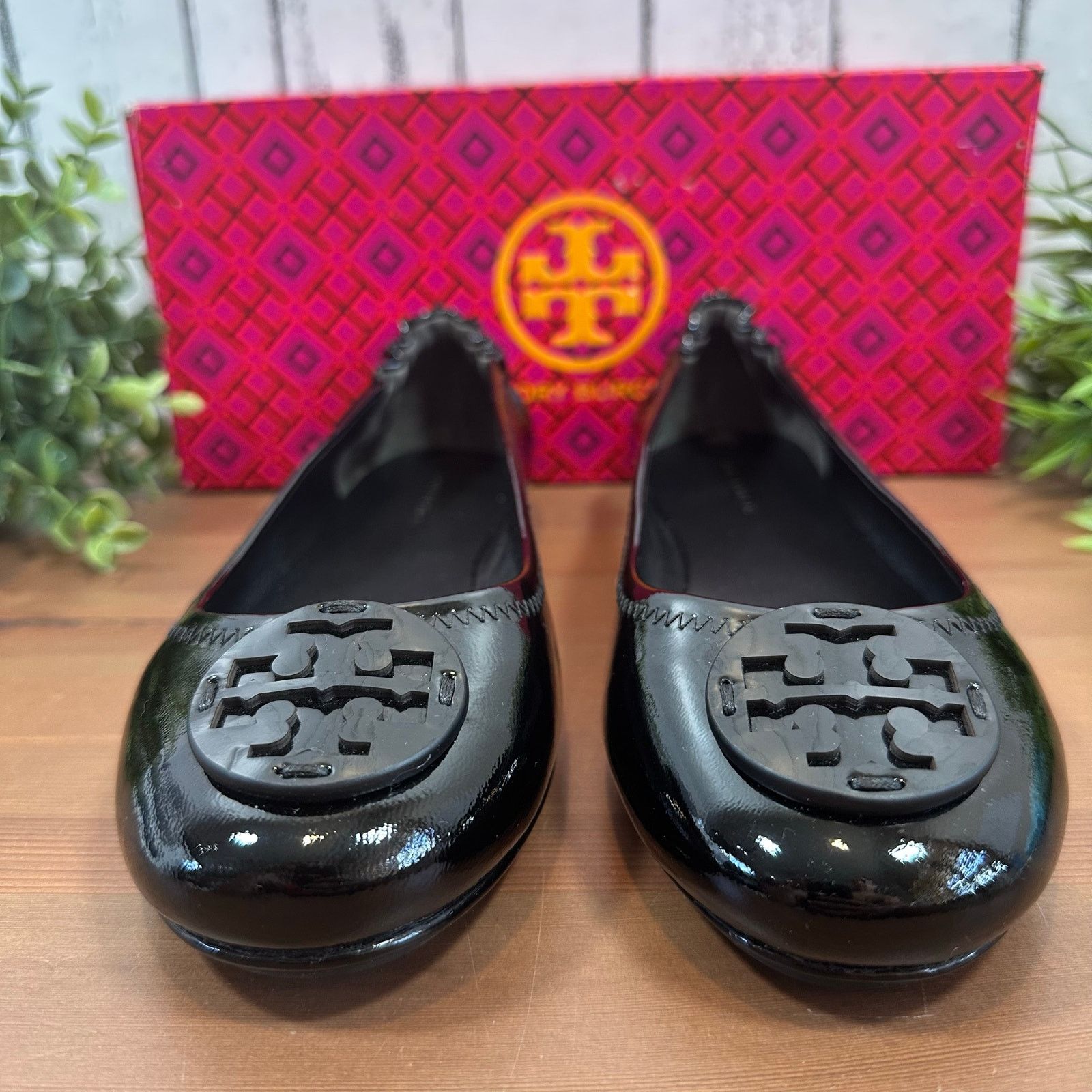 Tory Burch Tory Burch Minnie Travel Patent Leather Ballet Flats Size US 5.5 / IT 35.5 - 4 Thumbnail
