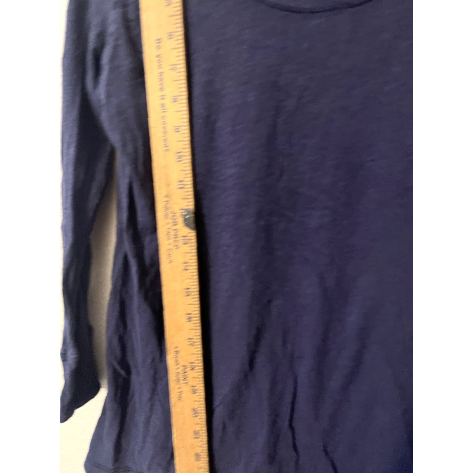 Vintage VINTAGE Kenar Women's T-Shirt Casual Cotton Modal Spandex Blue 3/4 Sleeve Round Neck S Size S / US 4 / IT 40 - 4 Thumbnail