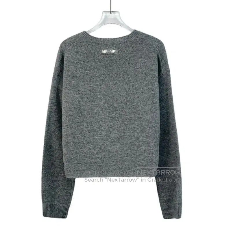Miu Miu Miu Miu Gray Women's Sweater . Size M / US 6-8 / IT 42-44 - 2 Thumbnail