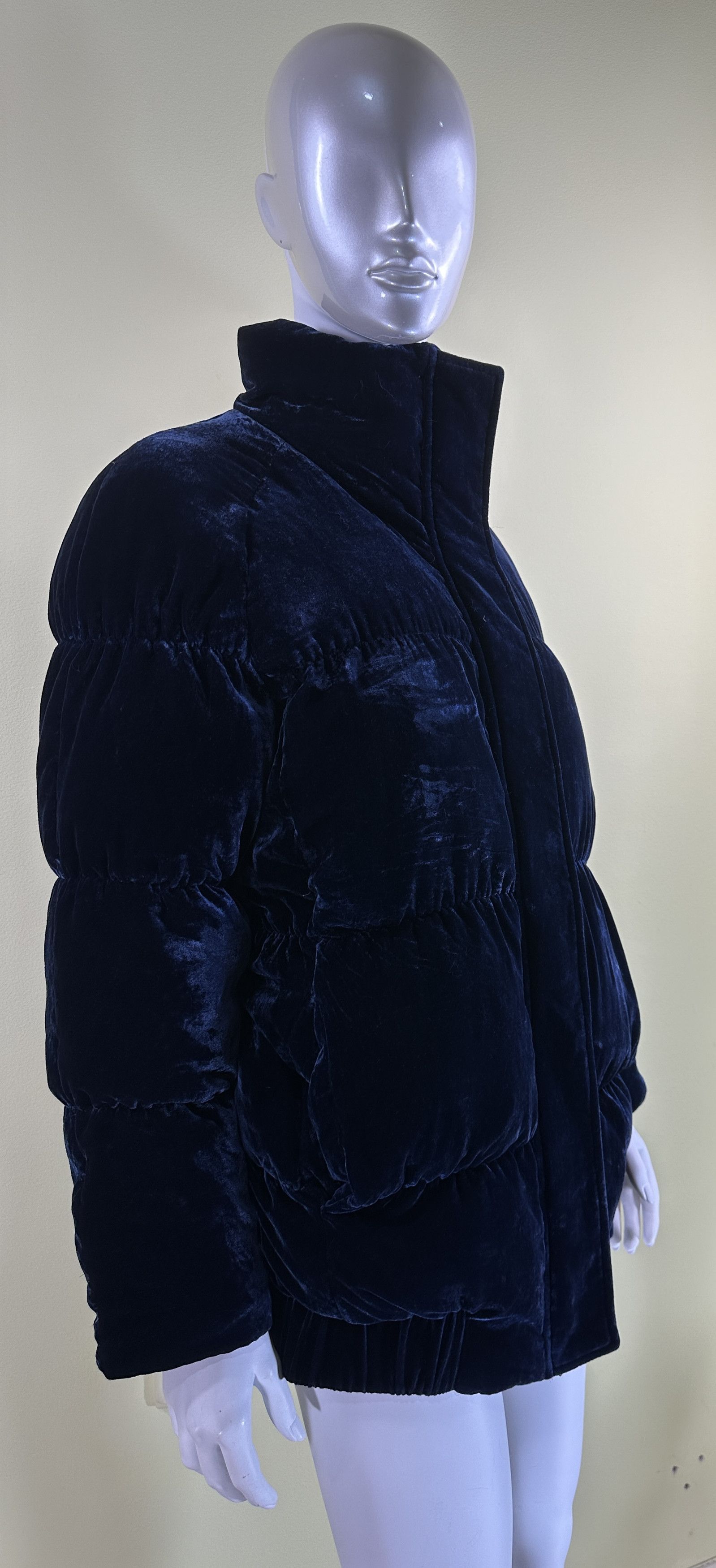 Designer Rabens Saloner velvet blue jacket Size S / US 4 / IT 40 - 2 Thumbnail