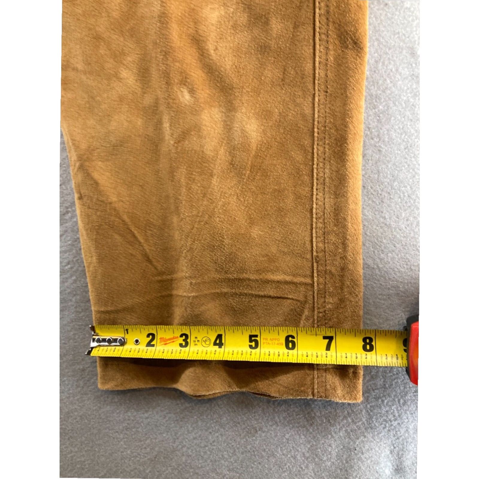 Vintage VINTAGE J Khaki Beige Leather High Rise Tapered Pants Womens 12 Size 34" / US 12 / IT 48 - 7 Thumbnail