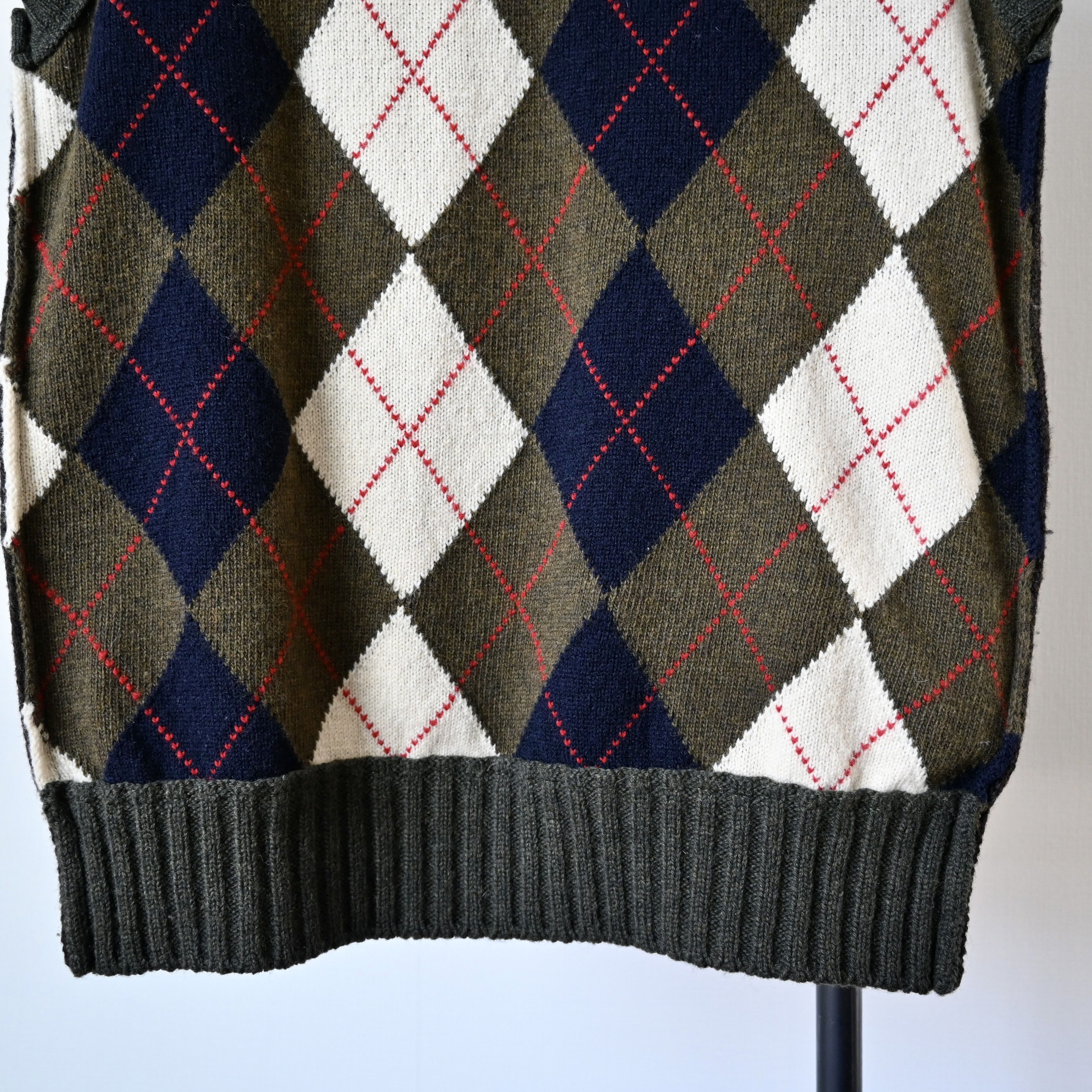 Comme des Garcons Homme AD2007 Comme des Garcons Homme wool docking knit vest Size US M / EU 48-50 / 2 - 6 Thumbnail