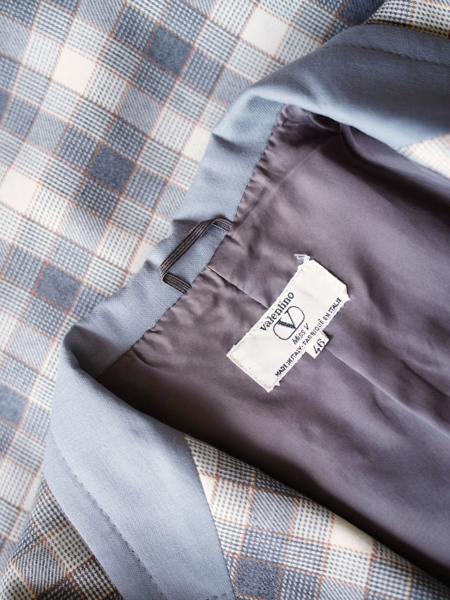 Valentino Valentino Vintage Wool Check Short Blazer IT46/L Size L / US 10 / IT 46 - 8 Thumbnail