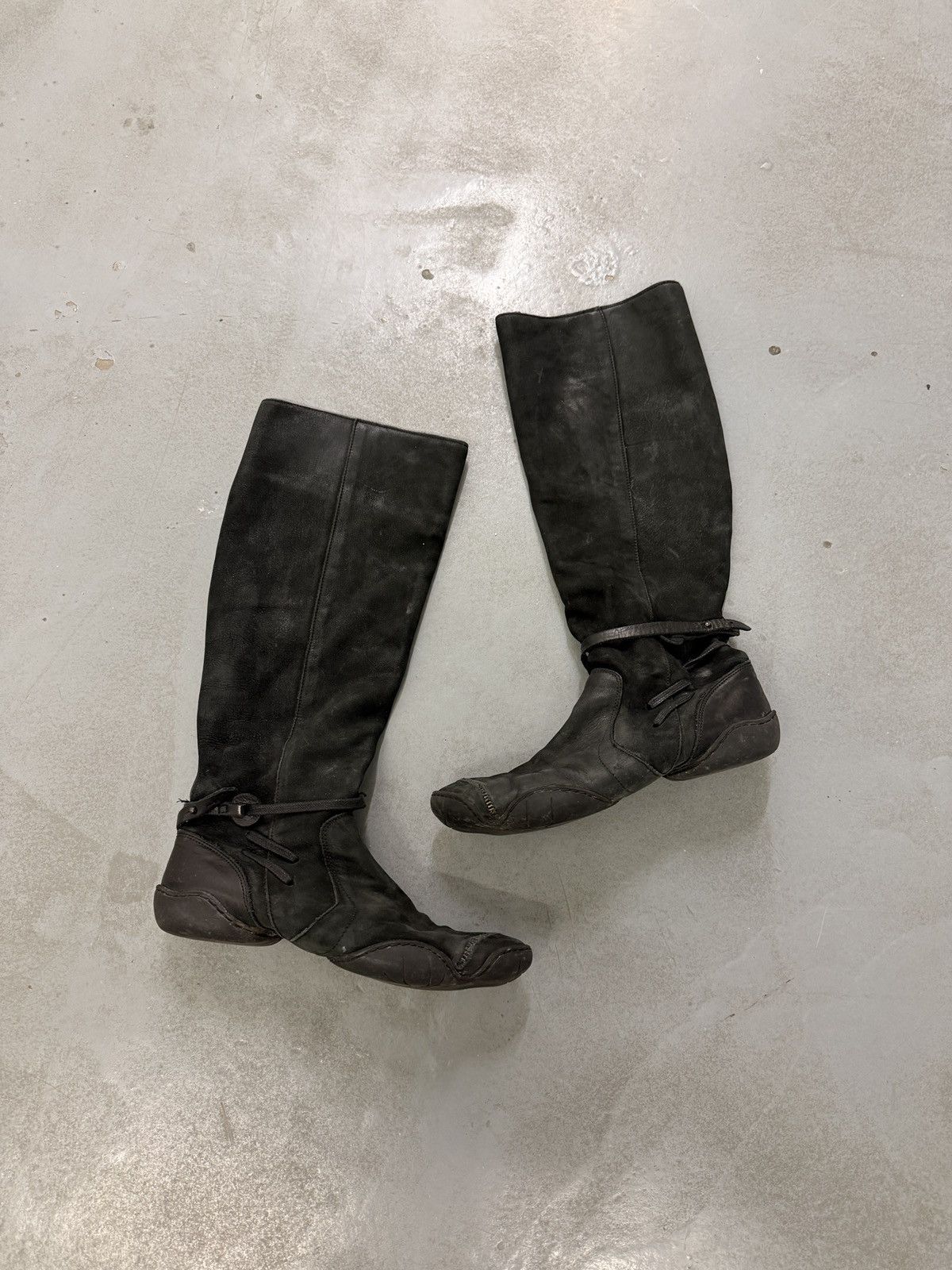 Marithe + Francois Girbaud Marithé François Girbaud Tall Leather Boots Size US 8 / IT 38 - 1 Thumbnail