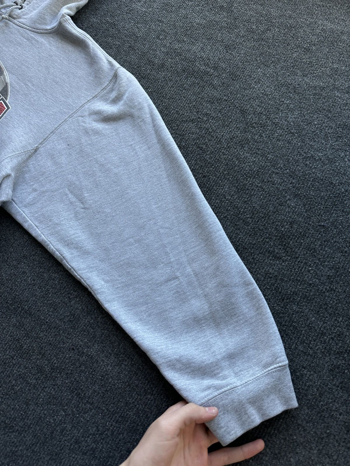 Vintage NEBRASKA HUSKERS 🚨 MEN GRAY BOXY HOODIE BIG LOGO Size US L / EU 52-54 / 3 - 4 Thumbnail