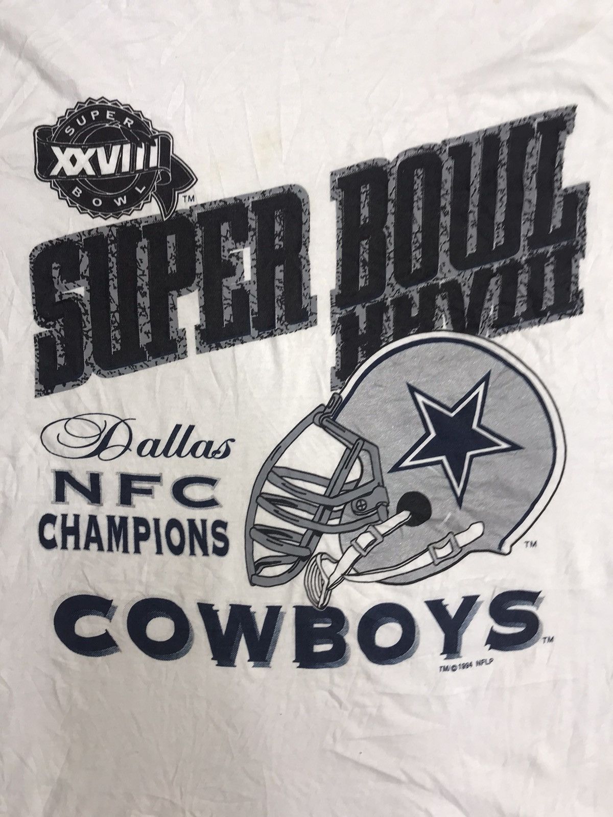 NFL × Vintage Vintage 94 Dallas Cowboys Superbowl Shirt Size US XL / EU 56 / 4 - 2 Thumbnail