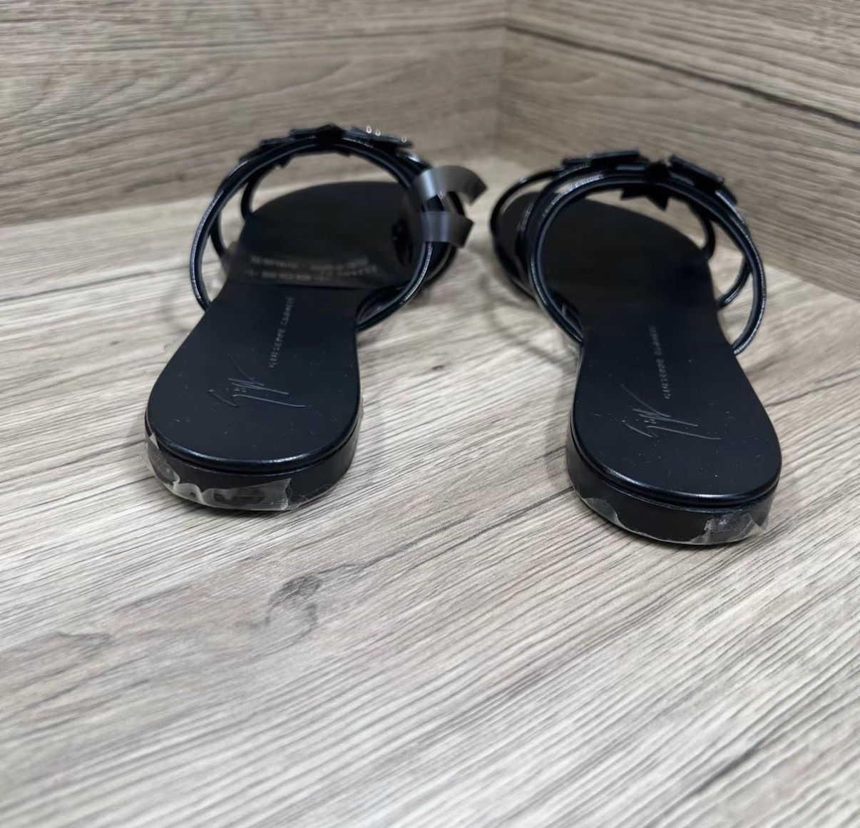 Giuseppe Zanotti Giuseppe Zanotti GZ Black Rhinestone Star Mule Slides J41 Size US 7.5 / IT 37.5 - 5 Thumbnail