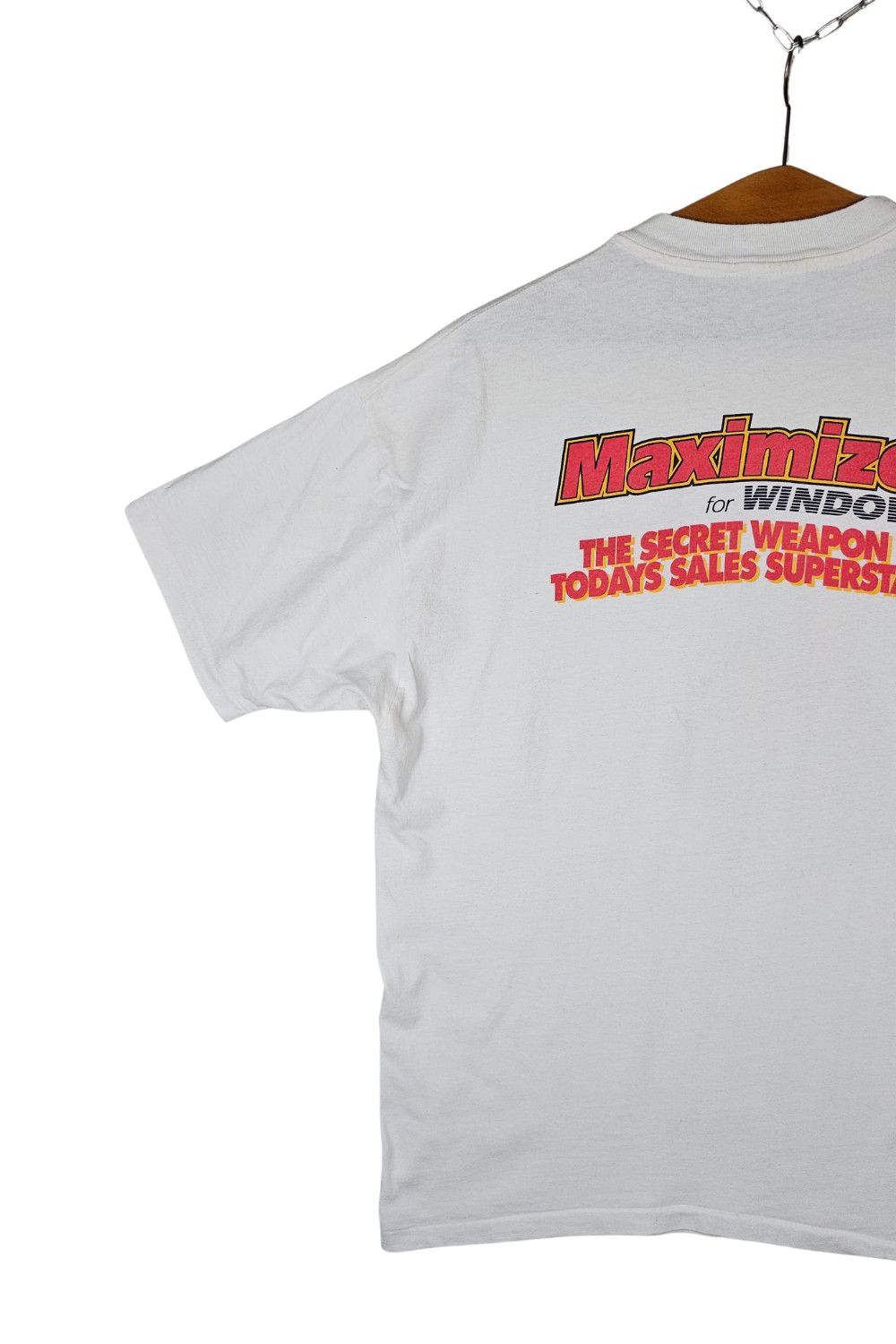 Hanes 1993 Maximizer for Windows Promo Tee - Hanes Beefy-T USA Size US XL / EU 56 / 4 - 14 Thumbnail