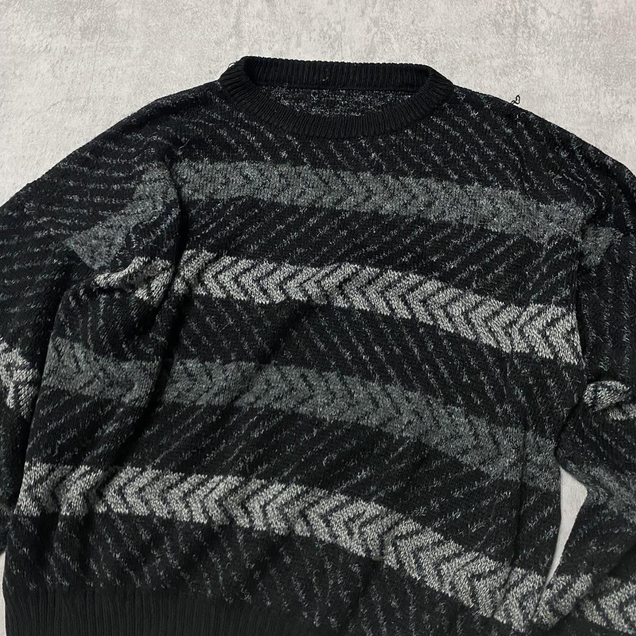 Other Black and grey vintage 80s knit sweater knit #retrofashion Size US S / EU 44-46 / 1 - 2 Thumbnail