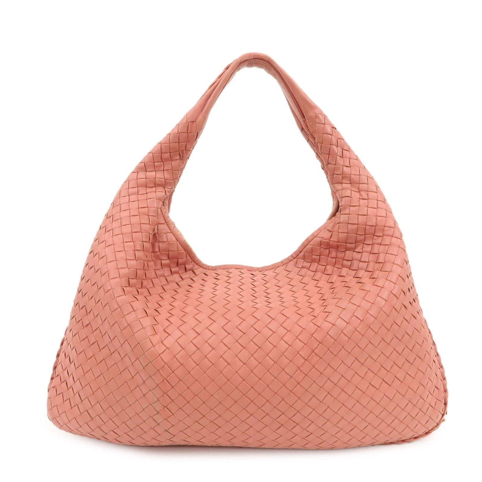 Bottega Veneta Bottega Veneta Intrecciato Lambskin Hobo Bag Pink Size ONE SIZE - 1 Thumbnail