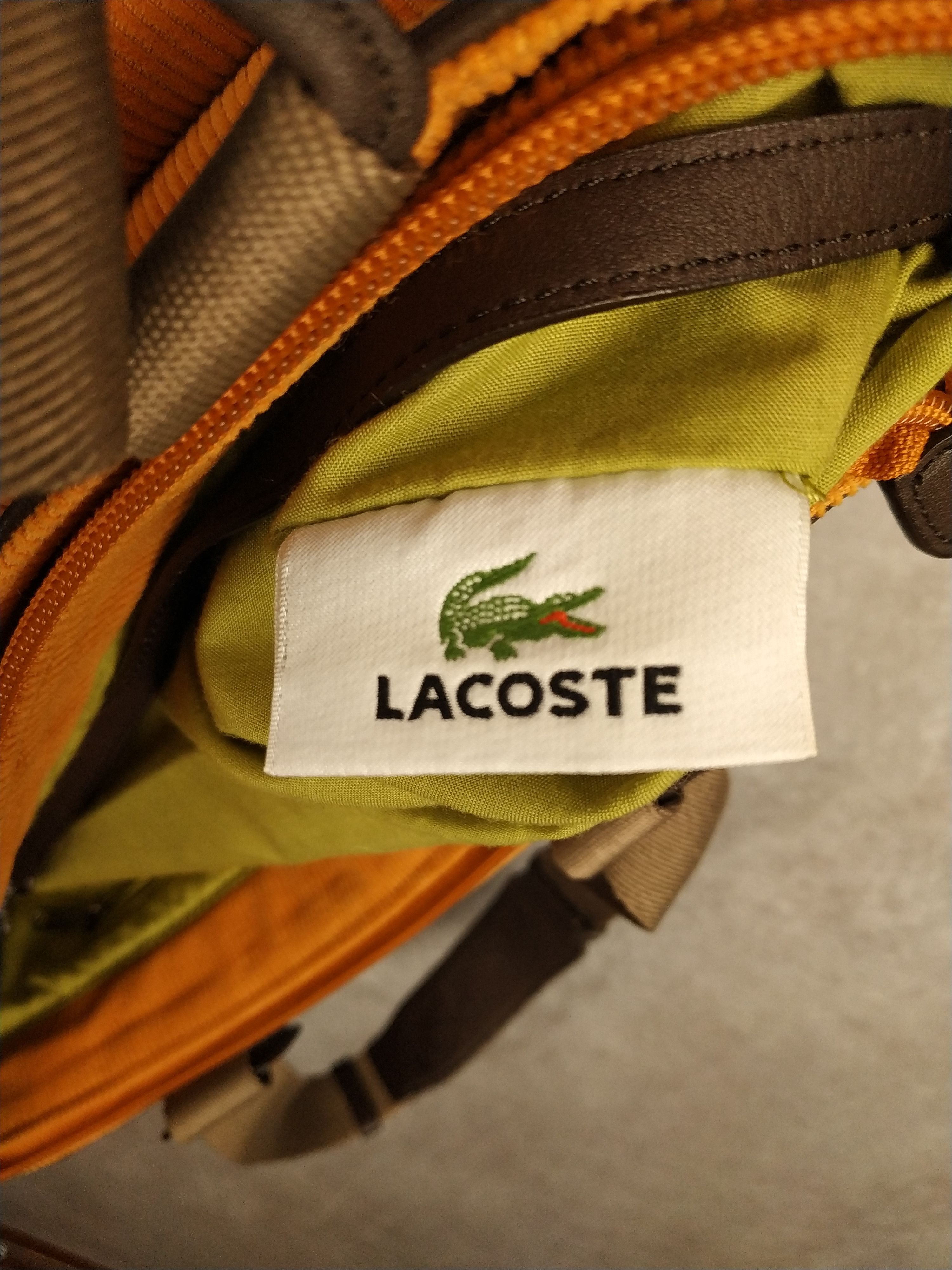 Lacoste Vintage LACOSTE BAG hobo Orange Corduroy Size ONE SIZE - 10 Thumbnail
