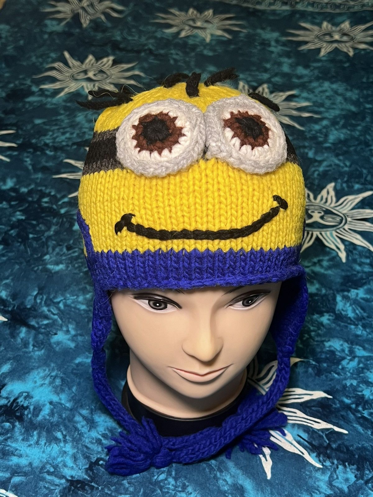 Vintage Y2K MINIONS KNIT HAT BEANIE HAT Size ONE SIZE - 2 Thumbnail