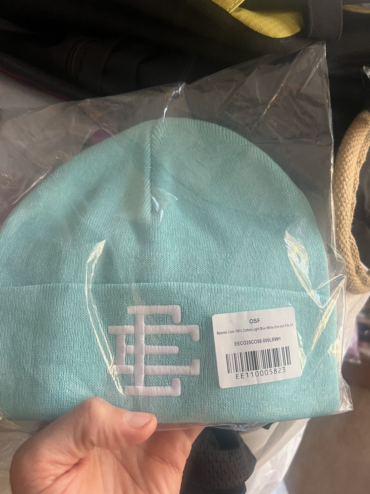 Eric Emanuel Eric Emanuel EE turquoise / tiffany winter hat beanie Size ONE SIZE - 1 Thumbnail