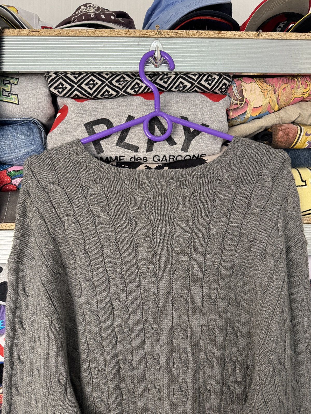 Polo Ralph Lauren Polo Ralph Lauren Cable Knit Blue Sweater Jumper Old money Size US XL / EU 56 / 4 - 6 Thumbnail