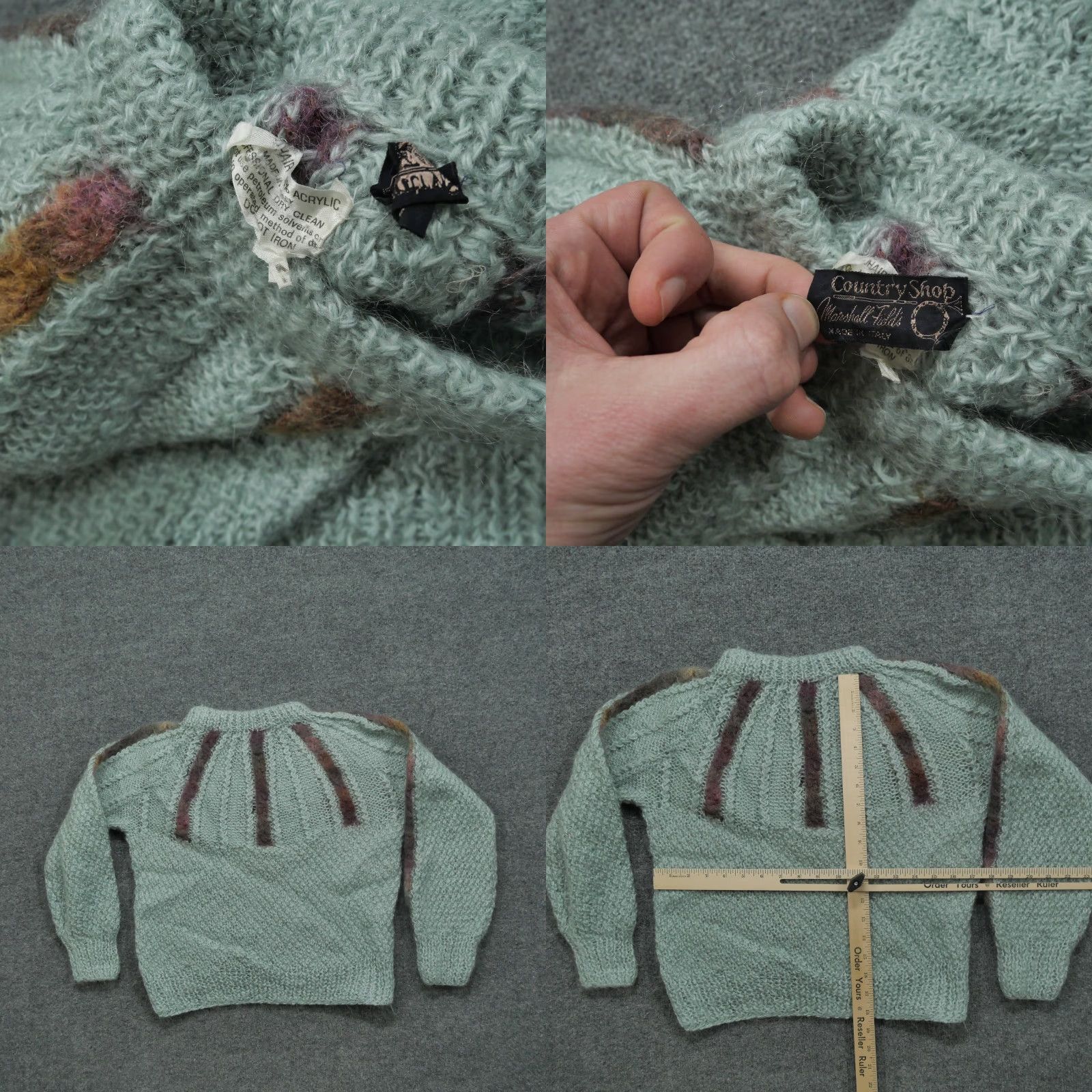 Vintage VINTAGE Marshall Fields Sweater Womens Medium Green Mohair Blend Pullover Shirt Pullover Mens Womens Boys Girls Size M / US 6-8 / IT 42-44 - 8 Thumbnail